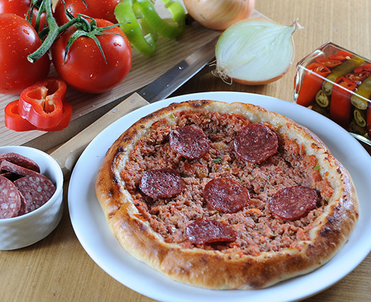 Kavurmalı Kaşarlı Pide